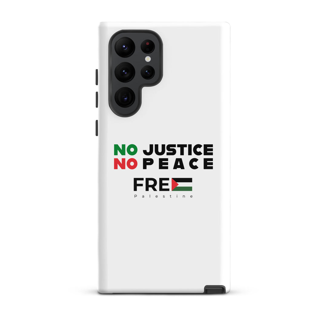 Tough Case for Samsung® - No Justice No Peace, Samsung Glossy Samsung Galaxy S22 Ultra