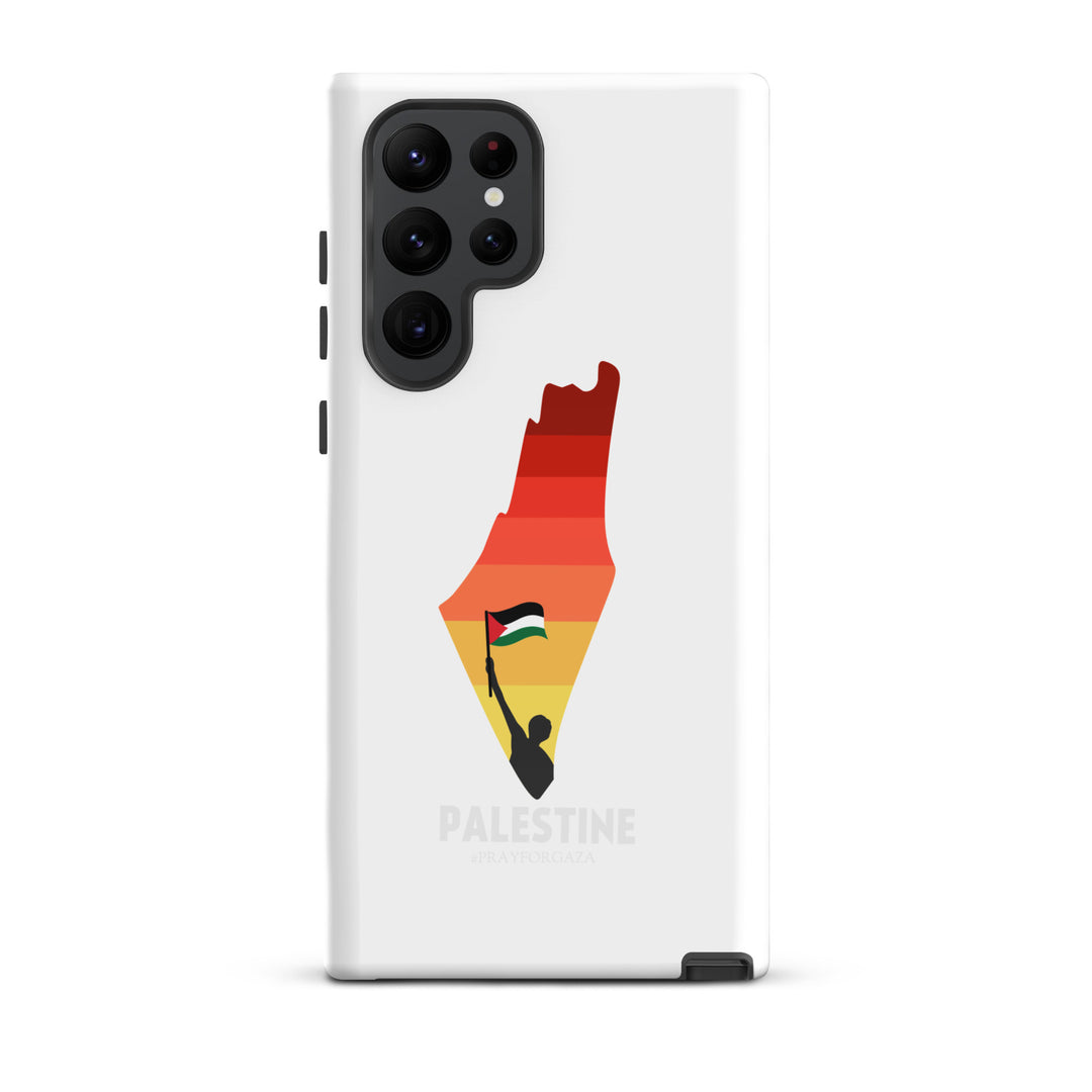 Tough case for Samsung® - Palestine Map, Samsung Glossy Samsung Galaxy S22 Ultra