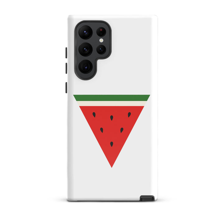 Tough case for Samsung® - Triangle Watermelon, Samsung Glossy Samsung Galaxy S22 Ultra