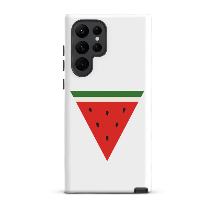 Tough case for Samsung® - Triangle Watermelon, Samsung Matte Samsung Galaxy S22 Ultra