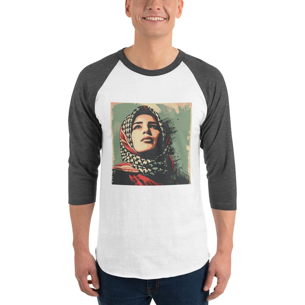 Men 3/4 sleeve raglan shirt | Palestine Hope