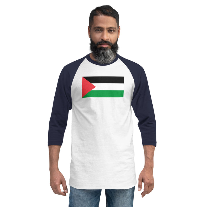 Men 3/4 sleeve raglan shirt | Palestine Flag