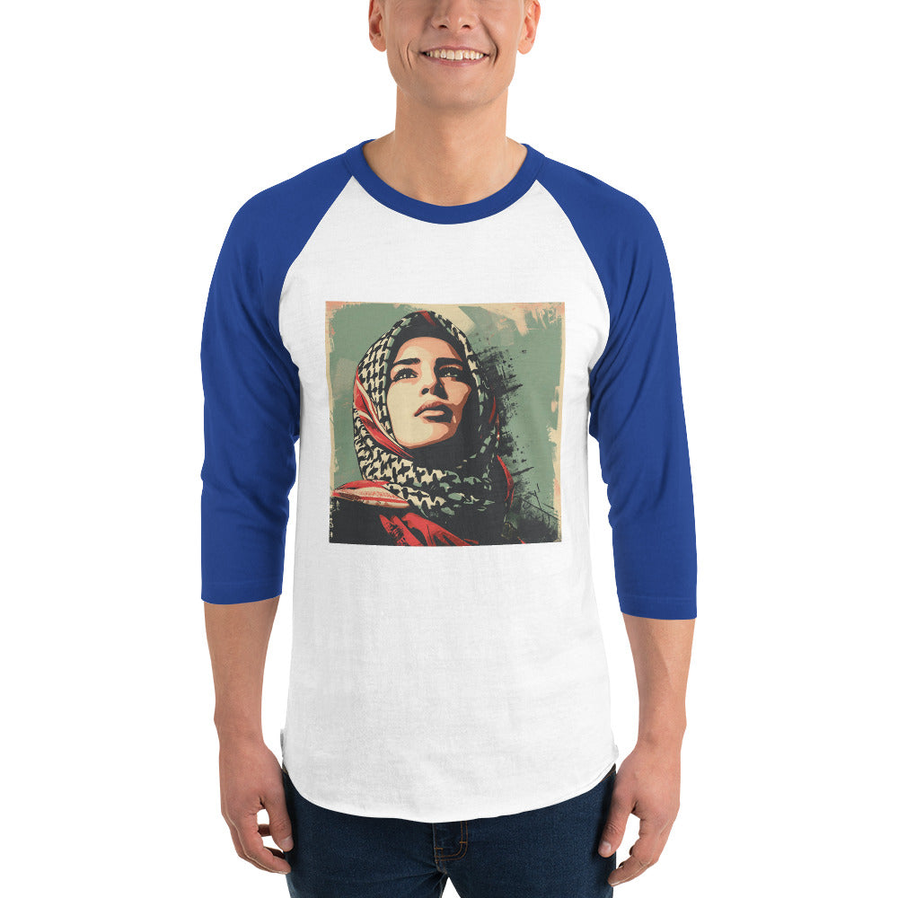 Men 3/4 sleeve raglan shirt | Palestine Hope