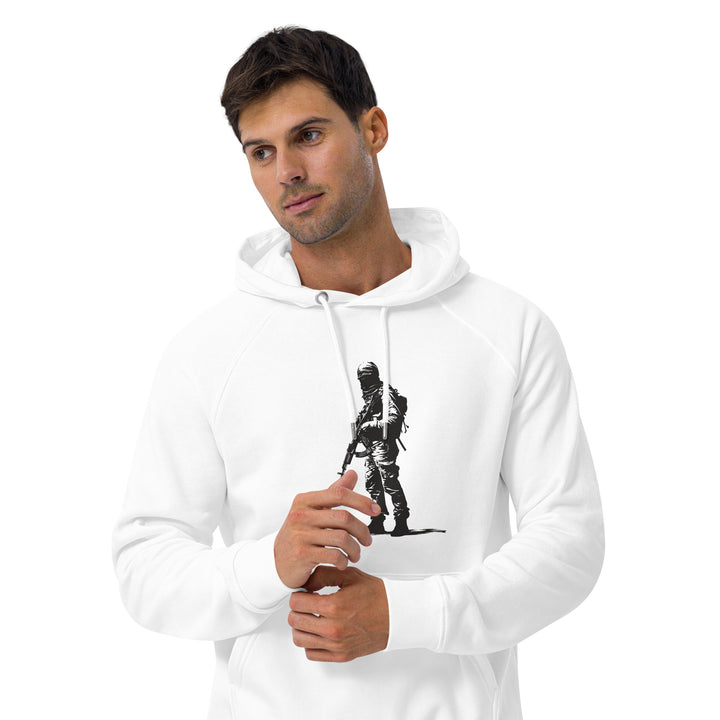 Men eco raglan hoodie | The Fighter