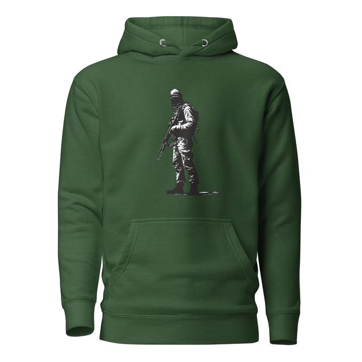 Men Hoodie - The Fighter, Forest Green