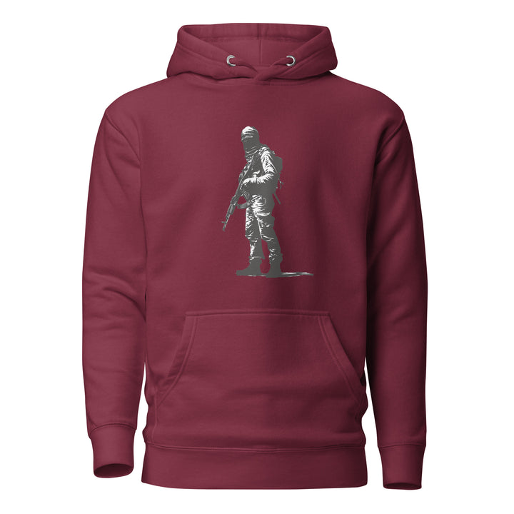 Men Hoodie - The Fighter, Maroon