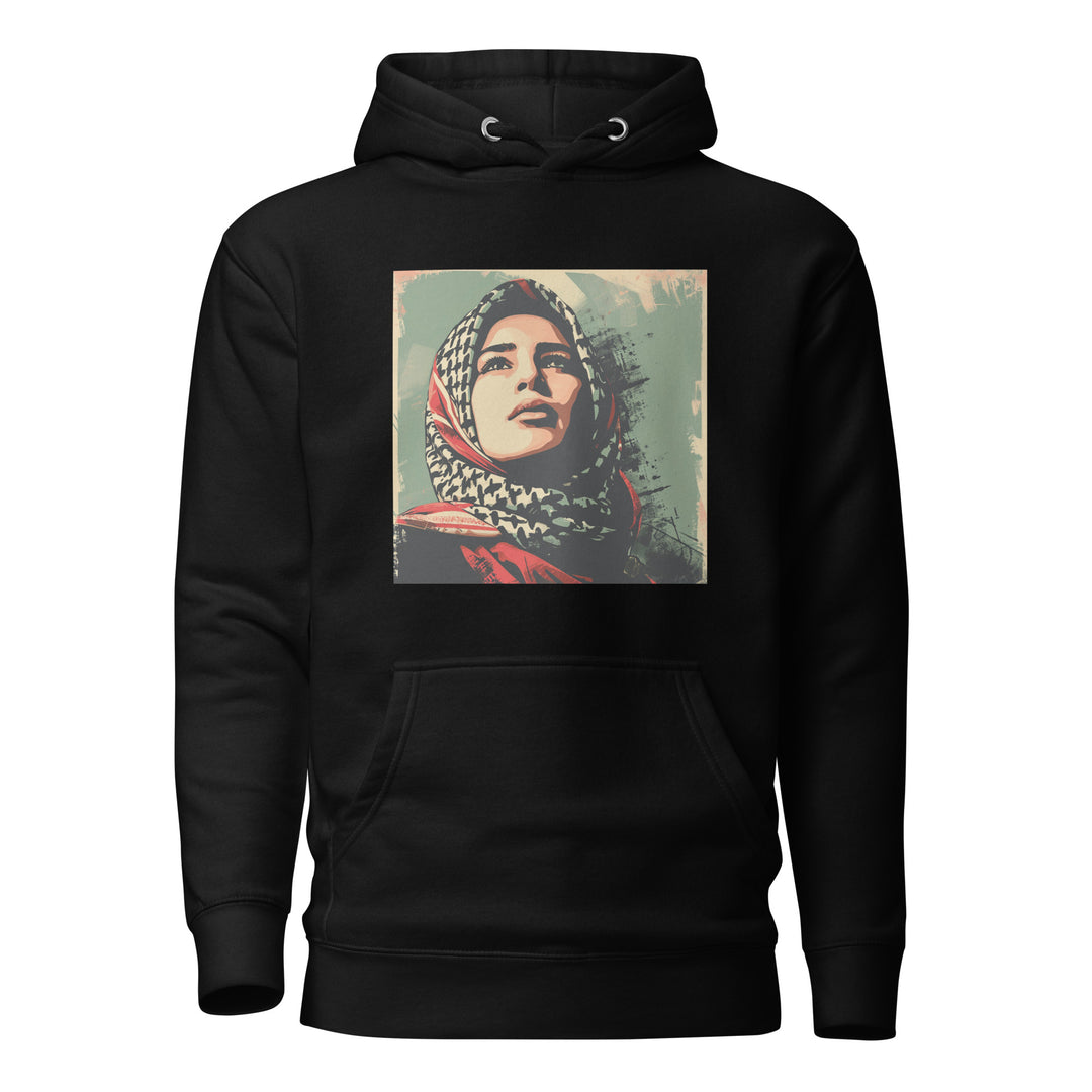 Men Hoodie - Palestine Hope, Black