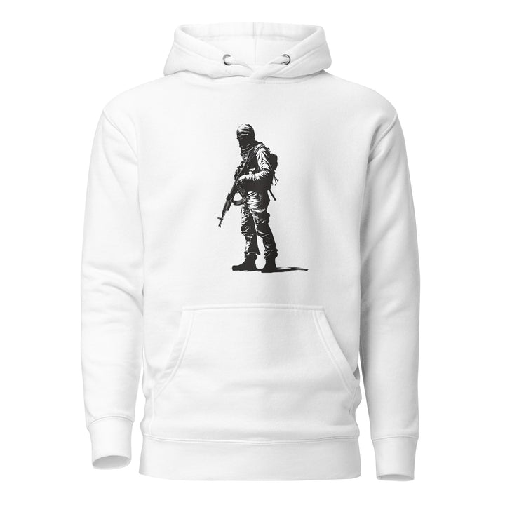 Men Hoodie - The Fighter, White