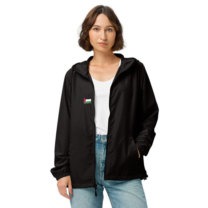 Women lightweight zip up windbreaker | Free Palestine