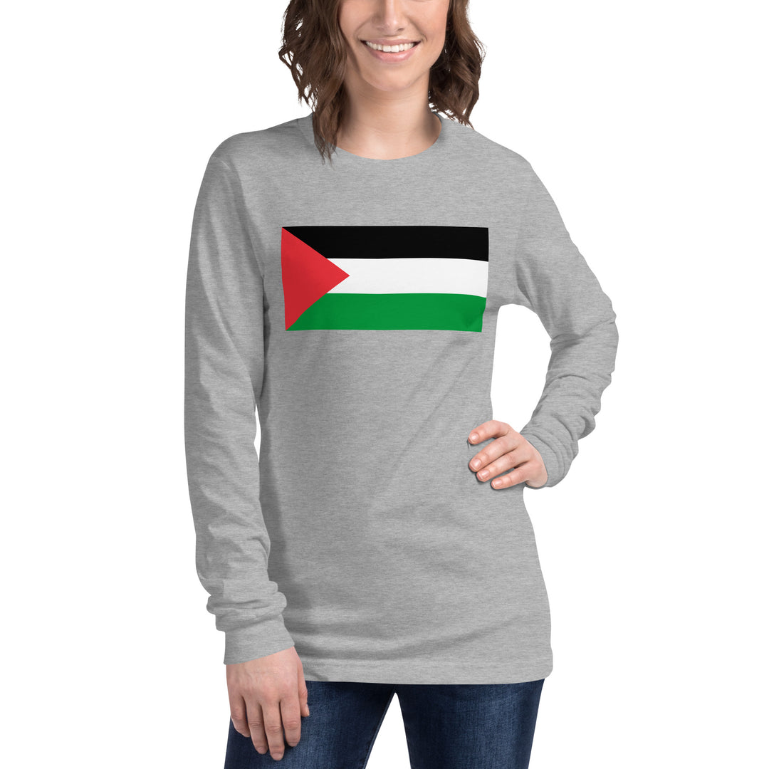 Women Long Sleeve Tee | Palestine Flag