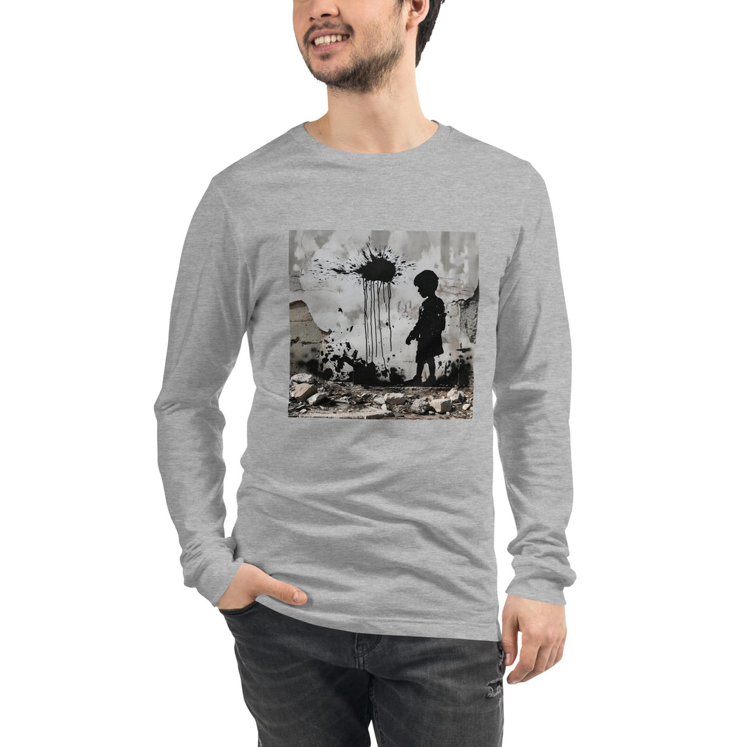 Men Long Sleeve Tee | Palestine Wall