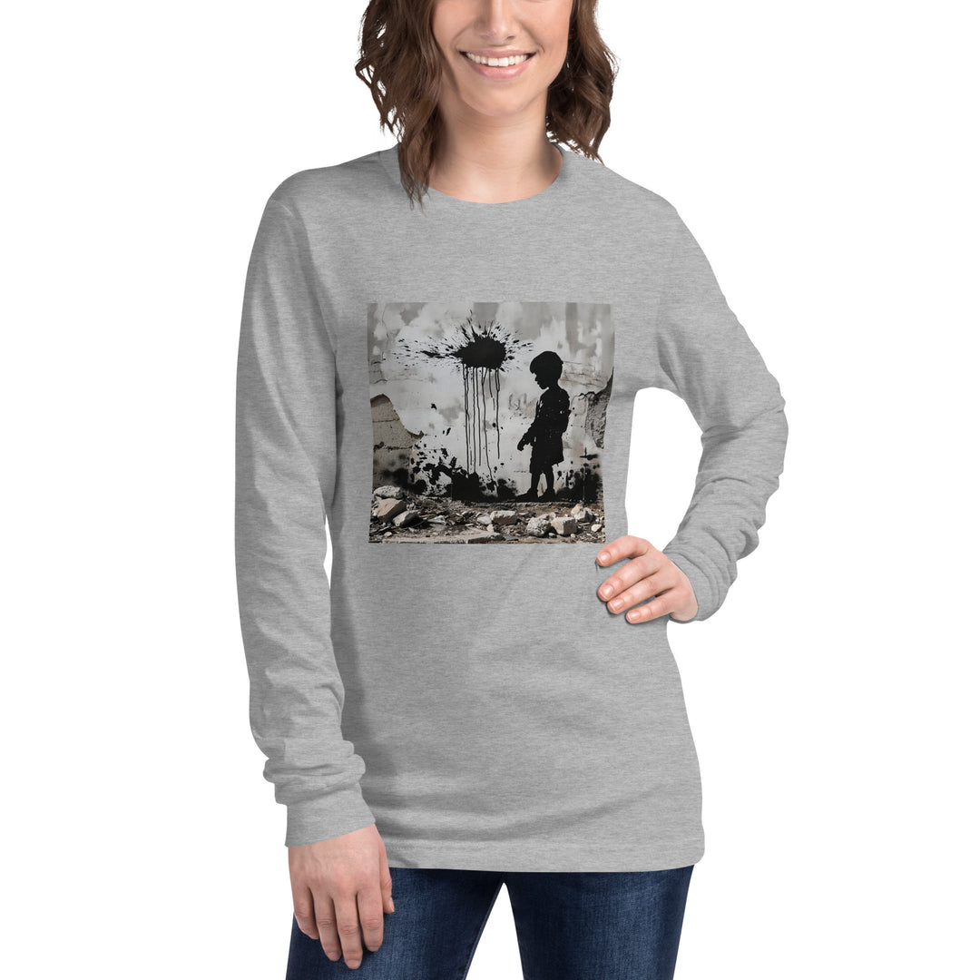 Women Long Sleeve Tee | Palestine Wall