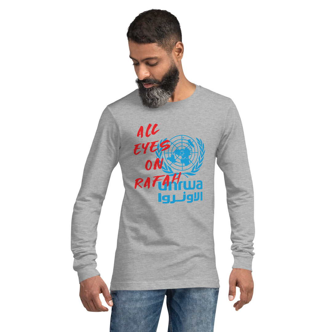 Men Long Sleeve Tee | All Eyes on Rafah