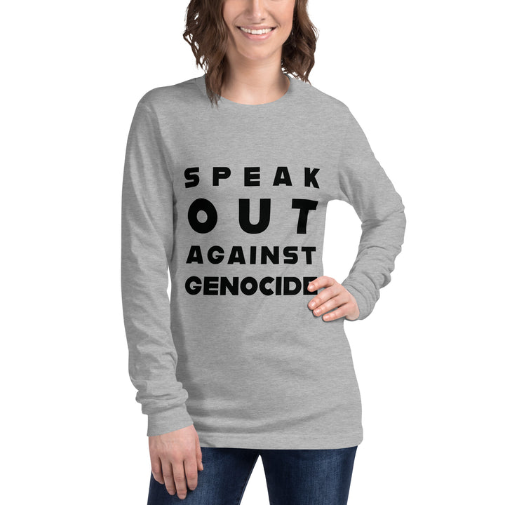 Women Long Sleeve Tee | Speak out against genocide