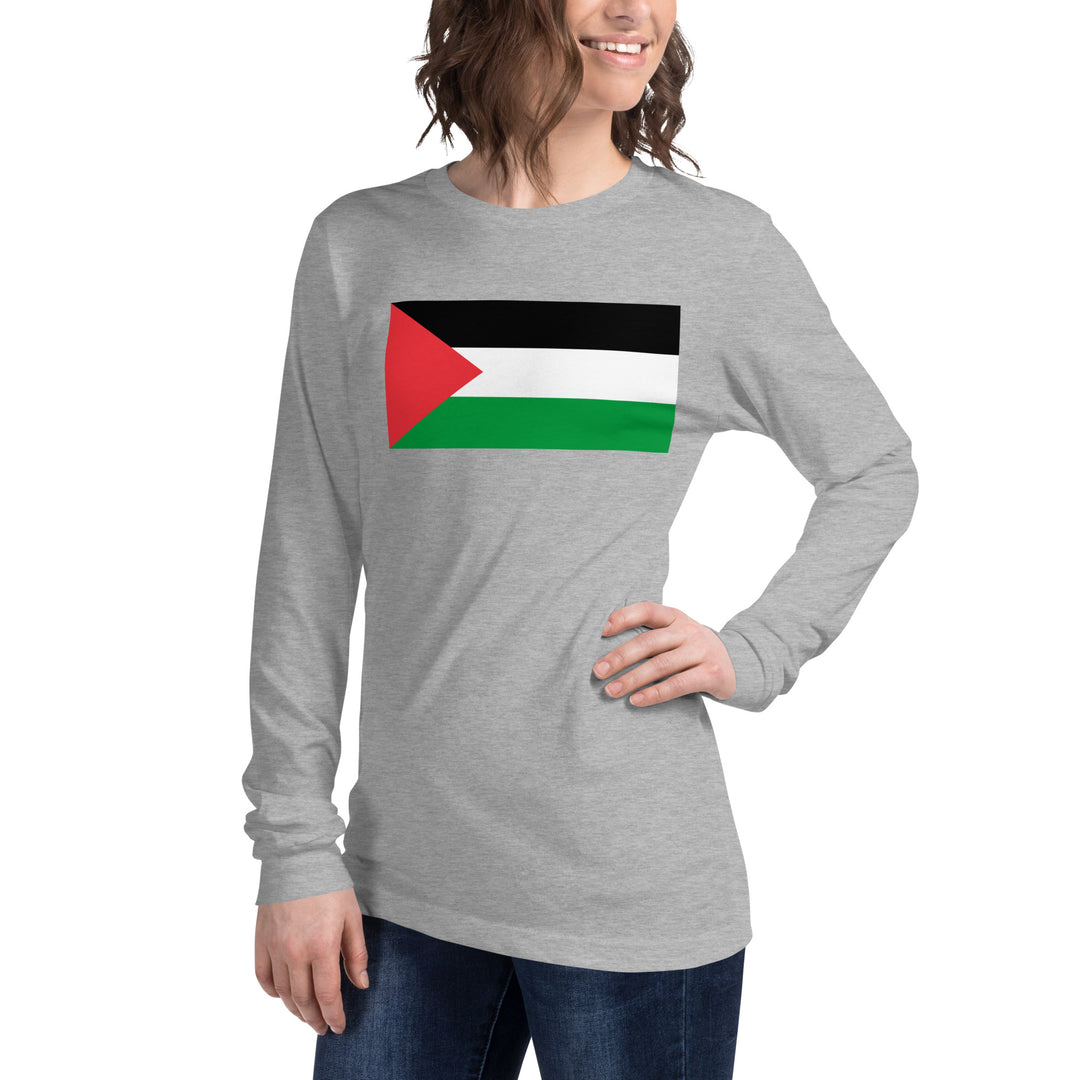 Women Long Sleeve Tee | Palestine Flag