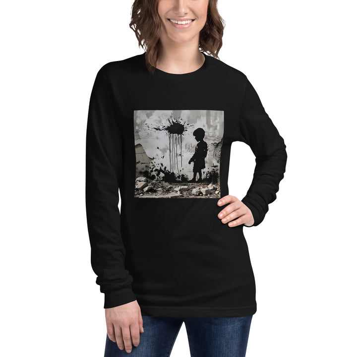 Women Long Sleeve Tee | Palestine Wall