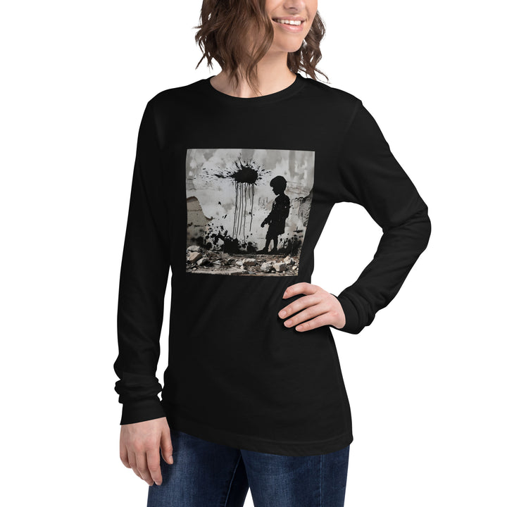 Women Long Sleeve Tee | Palestine Wall