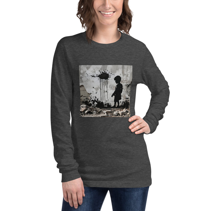 Women Long Sleeve Tee | Palestine Wall