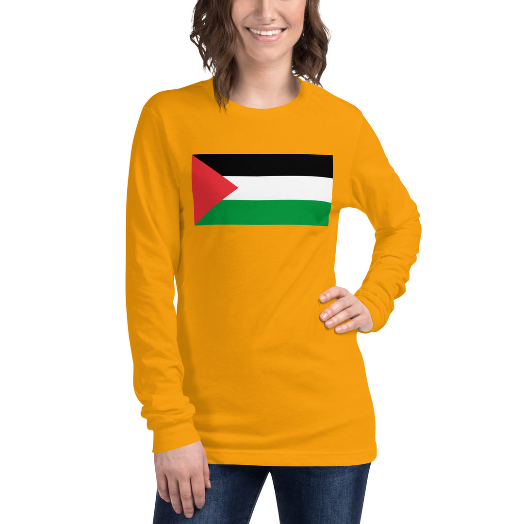 Women Long Sleeve Tee | Palestine Flag