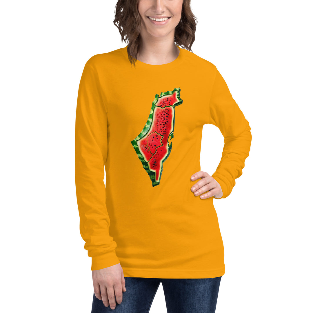 Women Long Sleeve Tee | Palestine Watermelon