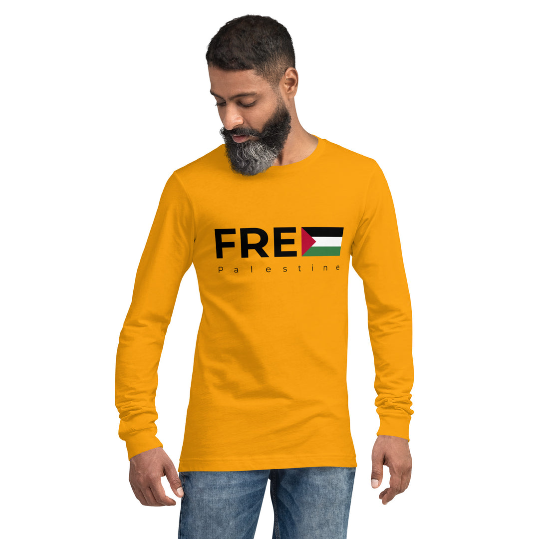 Men Long Sleeve Tee | Free Palestine