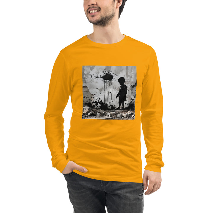 Men Long Sleeve Tee | Palestine Wall