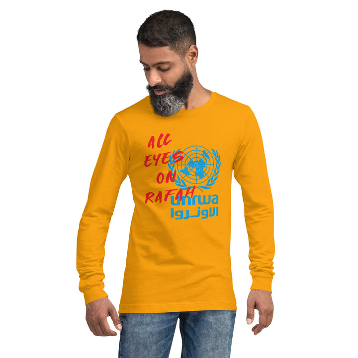 Men Long Sleeve Tee | All Eyes on Rafah