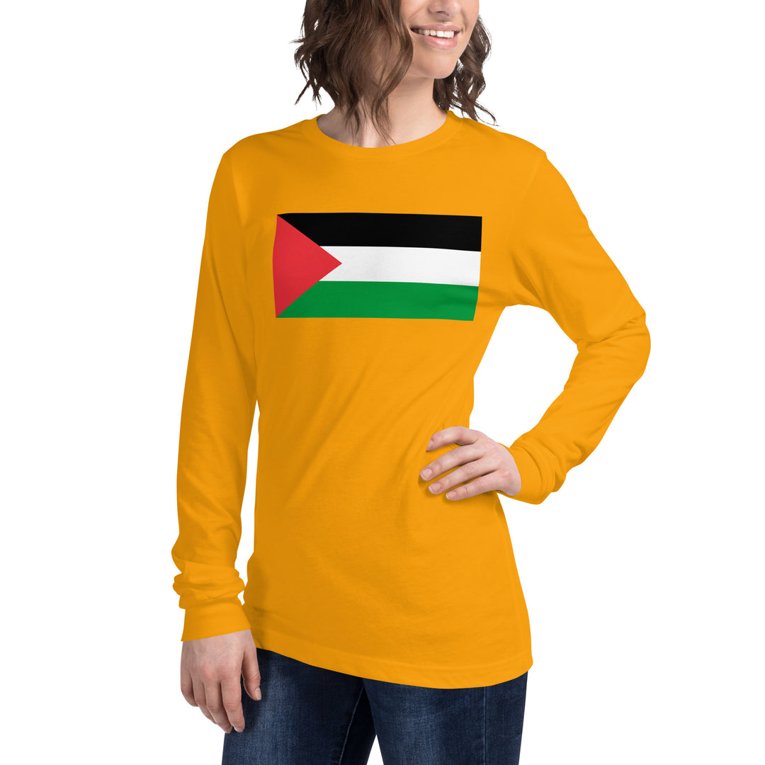 Women Long Sleeve Tee | Palestine Flag