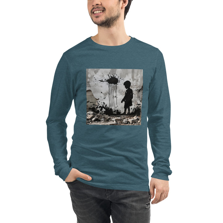 Men Long Sleeve Tee | Palestine Wall