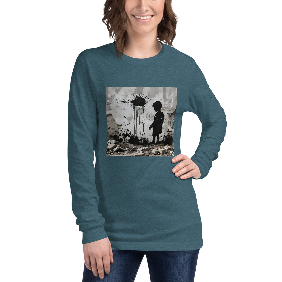 Women Long Sleeve Tee | Palestine Wall