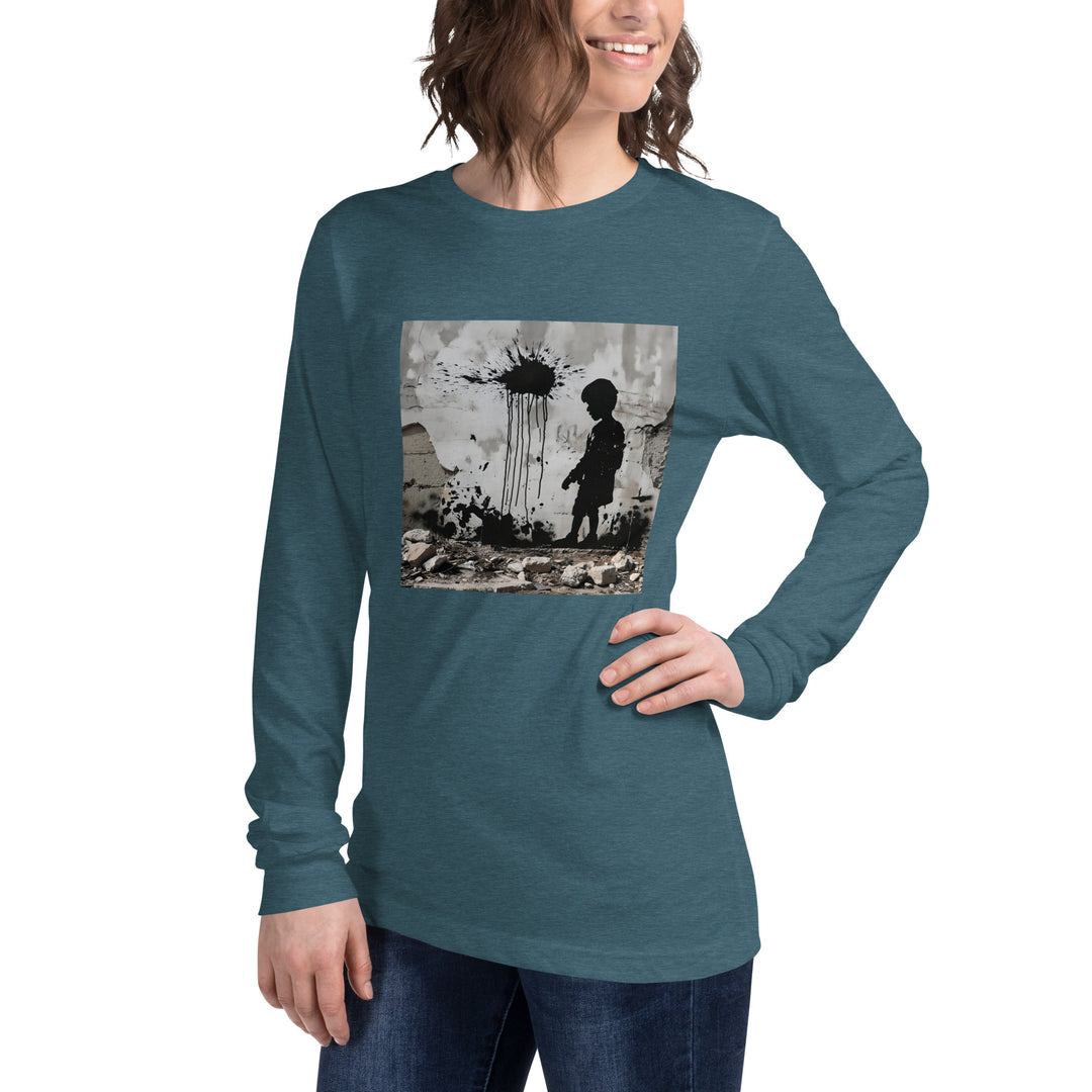 Women Long Sleeve Tee | Palestine Wall