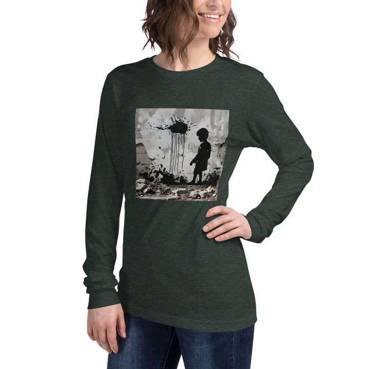 Women Long Sleeve Tee | Palestine Wall