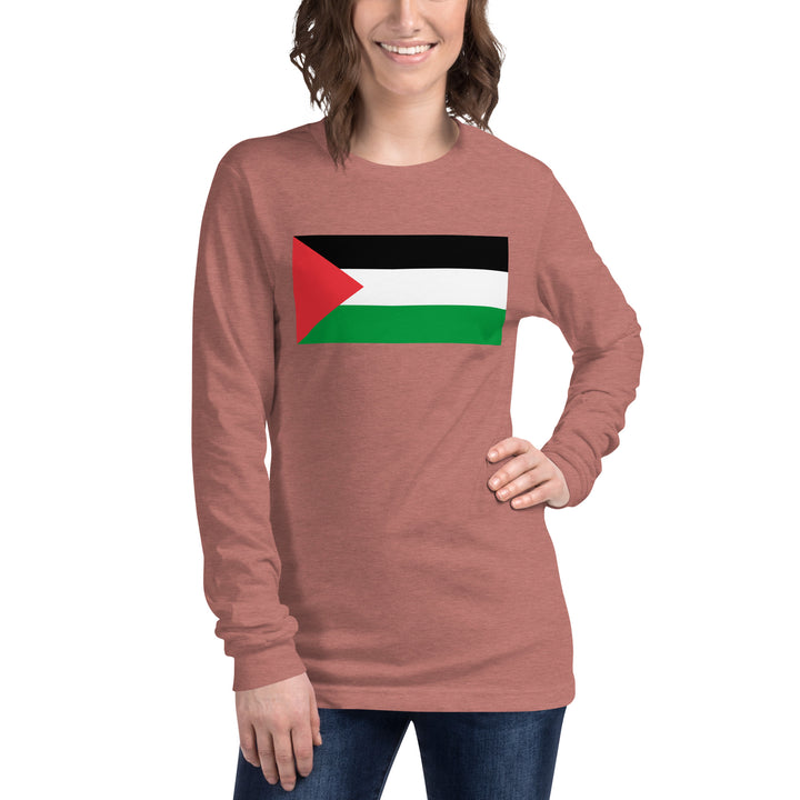 Women Long Sleeve Tee | Palestine Flag