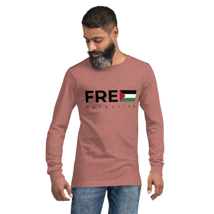 Men Long Sleeve Tee | Free Palestine