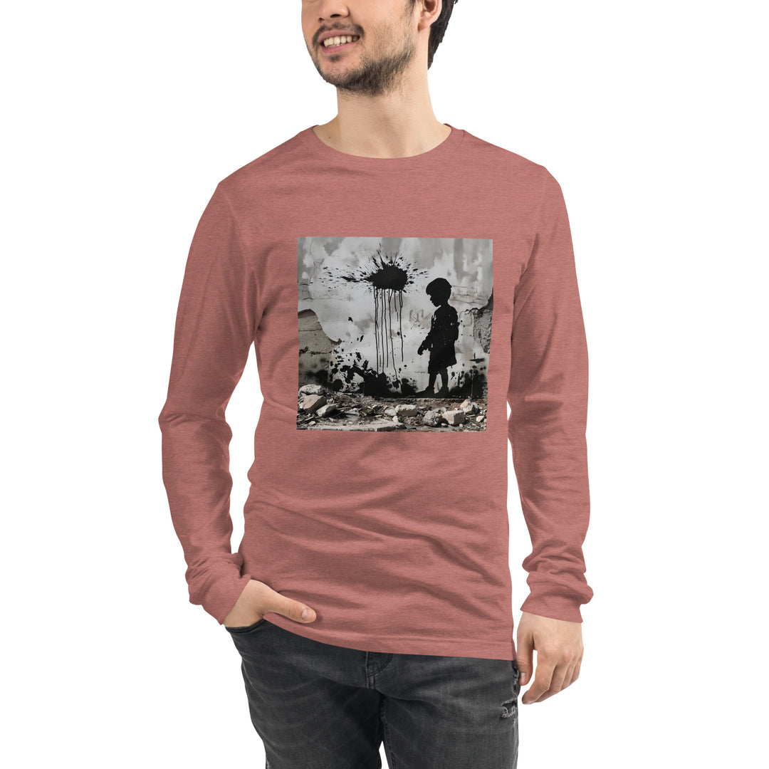 Men Long Sleeve Tee | Palestine Wall