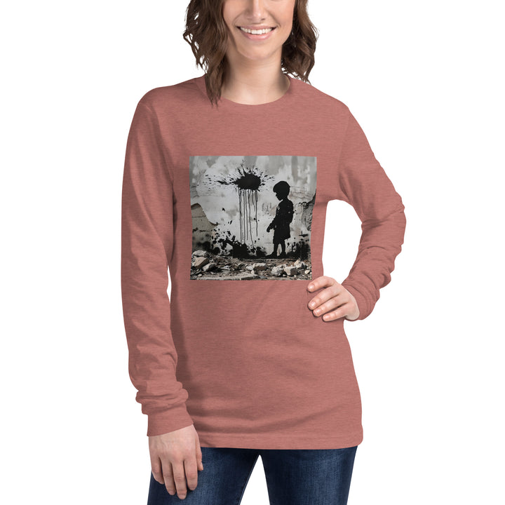 Women Long Sleeve Tee | Palestine Wall