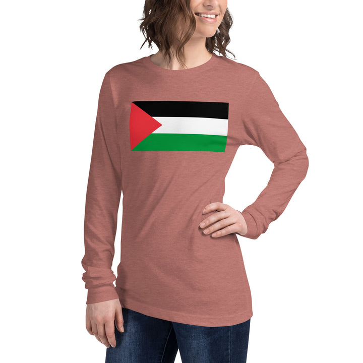 Women Long Sleeve Tee | Palestine Flag