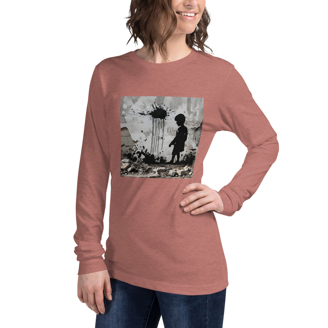 Women Long Sleeve Tee | Palestine Wall