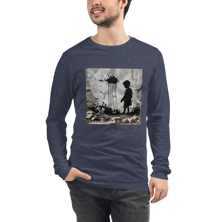 Men Long Sleeve Tee | Palestine Wall