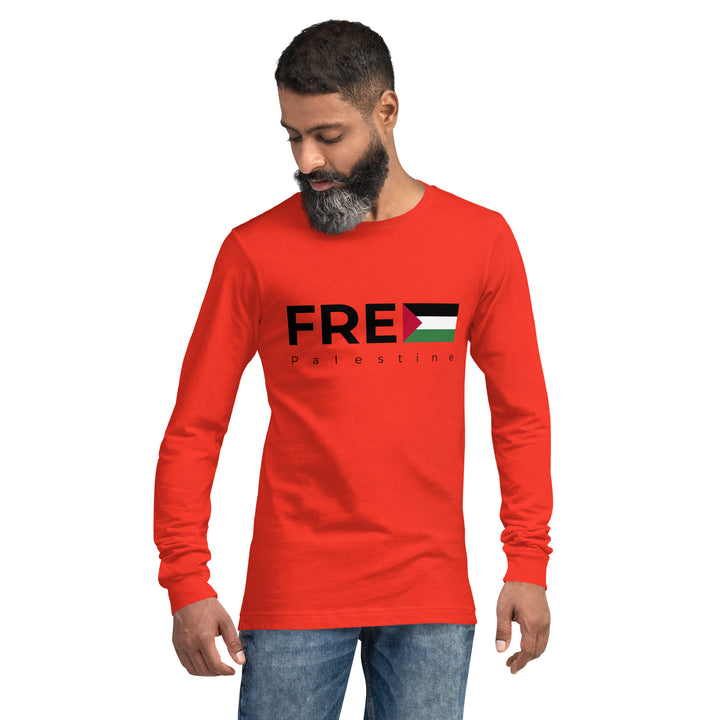 Men Long Sleeve Tee | Free Palestine