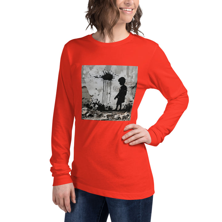 Women Long Sleeve Tee | Palestine Wall