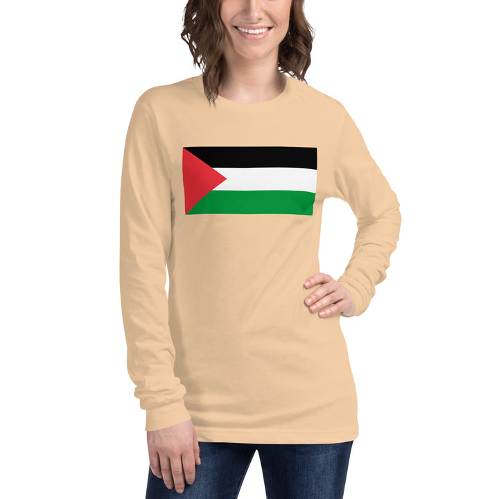 Women Long Sleeve Tee | Palestine Flag