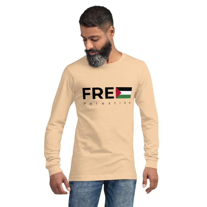 Men Long Sleeve Tee | Free Palestine