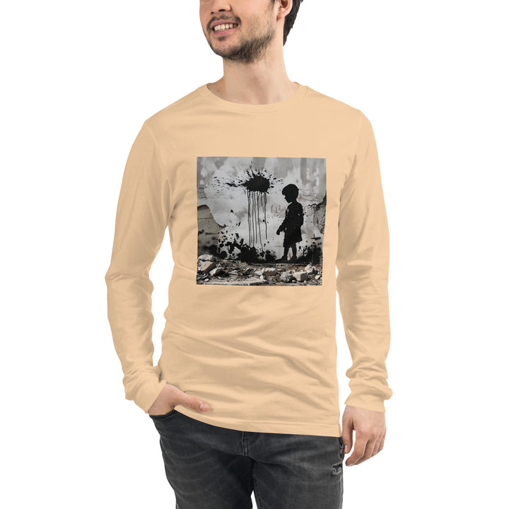 Men Long Sleeve Tee | Palestine Wall