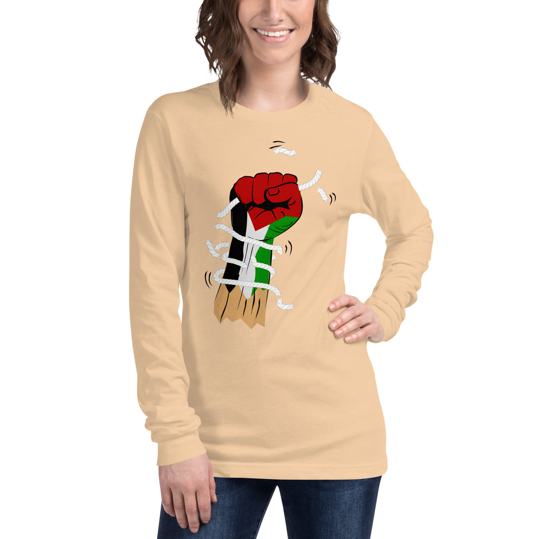 Women Long Sleeve Tee | Palestine Hand