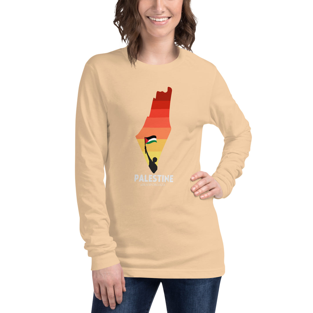 Women Long Sleeve Tee | Palestine Map