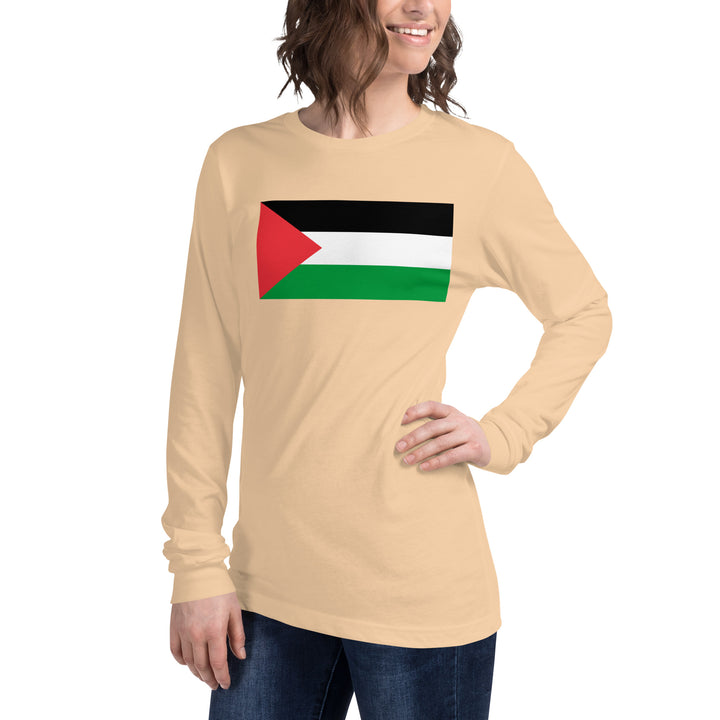 Women Long Sleeve Tee | Palestine Flag