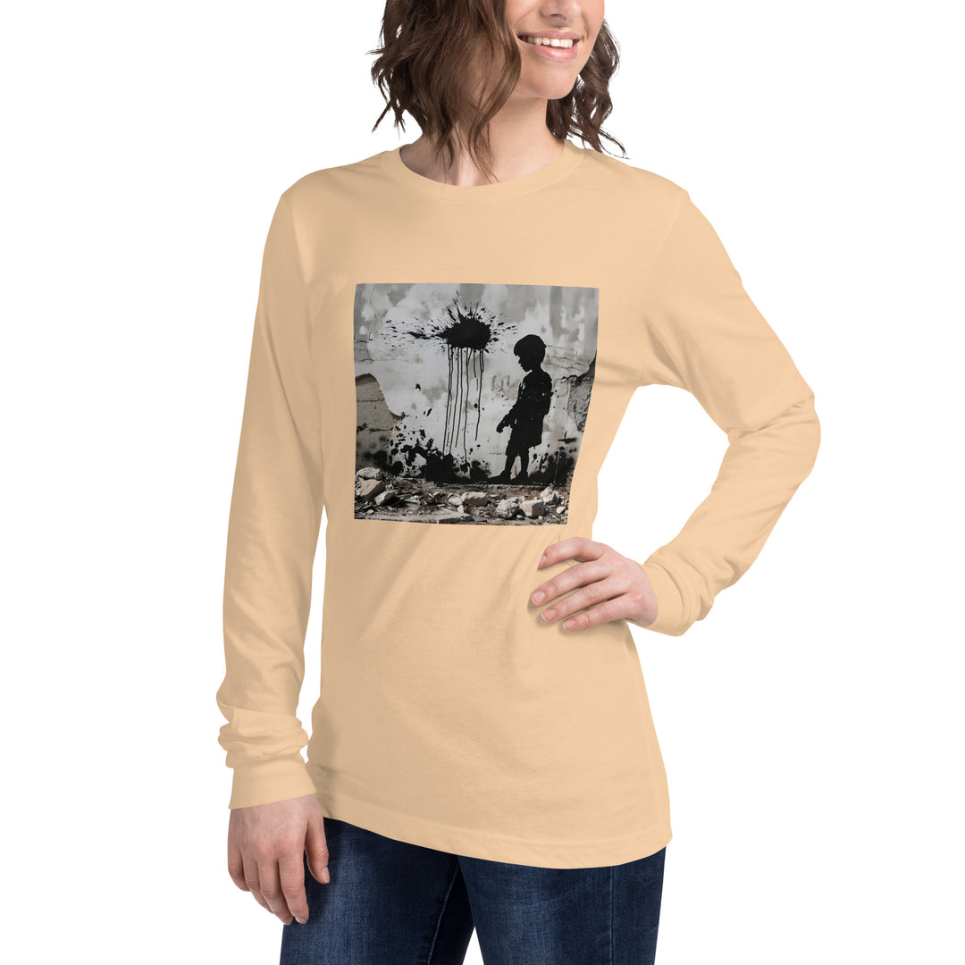 Women Long Sleeve Tee | Palestine Wall