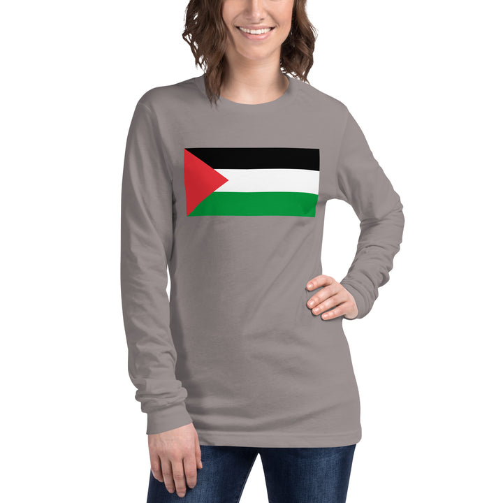 Women Long Sleeve Tee | Palestine Flag