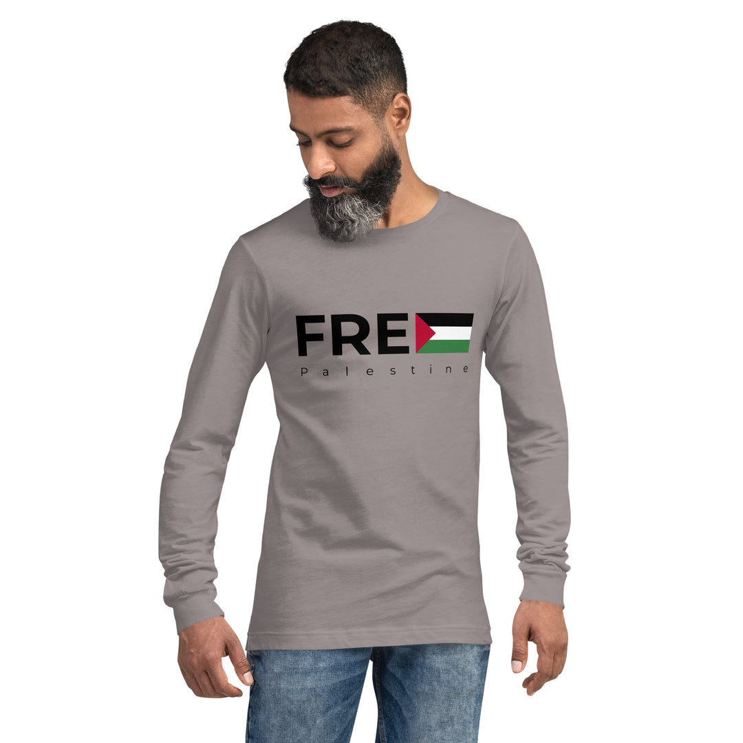 Men Long Sleeve Tee | Free Palestine